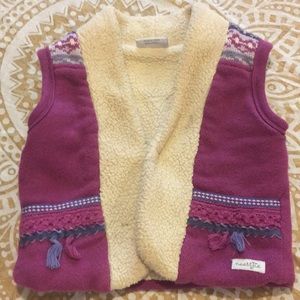 Naartjie Sherpa lined vest fits sz 2-4